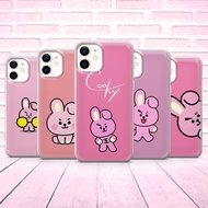 BT21 Phone Case for iPhone 11 12 13 Pro Max X Xs Max Xr BTS Cooky Cover for iPhone 6 7 8 Plus SE2 SE3