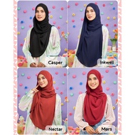 [READY STOCK] Fallyn BShawl Curve Dyanadise Bidang 45 & 50 Triangle Curve Shawl Labuh