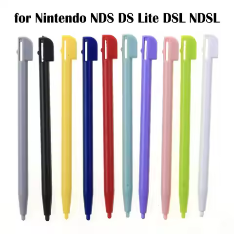 10PCS Colorful Touch Stylus Pen Smooth Plastic Handwritten Pen Gamepad Assistant Tools for Nintendo
