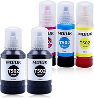 High-Capacity Ink Refill Set Compatible with Epson EcoTank 502/ET Series - Suitable for ET-2760, ET-