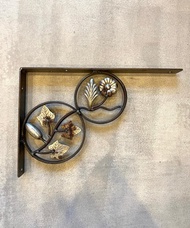 限量 FI-3 工業風鐵製花卉裝飾層板托架 L型支架