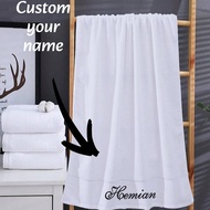 A Custom Embroidered Face Towel /Bath Towel, Personalized Towels/Bath Towels, Customized Bathroom To