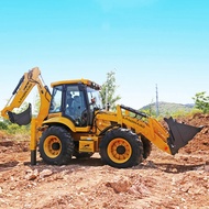 Europe Construction Site Use High Horsepower Backhoe Excavator 4WD Hydraulic Backhoe Digger Househol