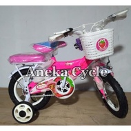 hoot sale Sepeda Anak Perempuan Wimcycle 12 Strawberry terjamin