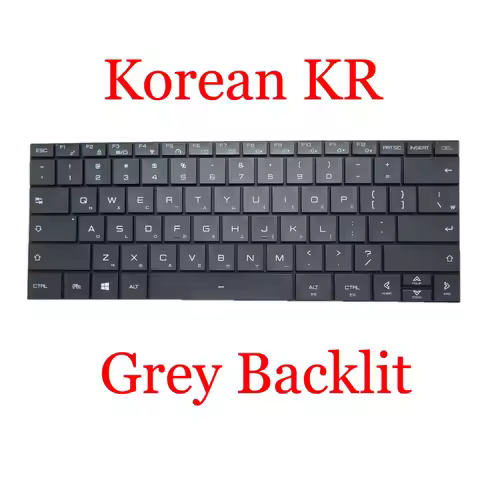 Gray/Sliver Laptop Backlit US KR JP TR Keyboard For 한성컴퓨터 For Hansung TFX242 TFX242XA TFX245 TFX245S
