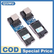 QIUWU ตัวแปลงสื่อออปติคอลไฟเบอร์กิกะบิตขนาด1000Mbps โหมดเดียว3-5km upc apc พอร์ตพอร์ต a b SC-Port