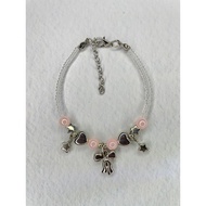 Pandora style star ribbon bead bracelet | Cute aesthetic Bead Bracelet Gelang Tangan Perempuan Gelan