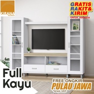 Kirana Lemari TV Kayu Meja TV Rak TV Backdrop TV / Pajangan Buffet TV Jumbo - Maryland 02