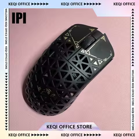 NEW IPI Float Hollow Out Gaming Mouse PAW3395 8000Hz Carbon Fiber Tri-Mode E-sport Customize Wireles