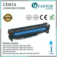 Compatible 305A CE411A CY High Quality Compatible Color Laser Toner Cyan Cartridge for HP LASERJET P