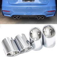4pcs/lot Car Exhaust Tip For BMW F80 M3 F82 F83 M4 Competition Black Chrome Exhaust Pipe Tailpipe Ex
