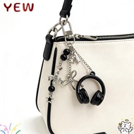 YYE Headphone Charms, Hanging Bag Decoration Music Headphone Bag Charms, Cute Y2K Keychain