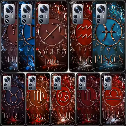 Libra Pisces Virgo Capricorn Aquarius Taurus Phone Case For Xiaomi Poco X7 X6 X5 X4 X3 GT NFC M4 M5 