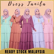 ANNAKIM Dress Tanila Muslimah Elegant Stylish Comfortable Maternity Plus Size Ropol Nursing Maxi Clo