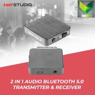 taffstudio 2 in 1 audio bluetooth 5.0 transmitter &amp; receiver 3.5mm