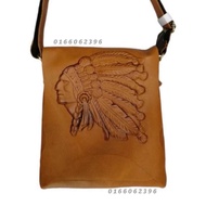 Genuine Leather Sling Bag Branded Original Leather Man Chest Bag