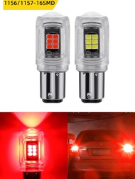 ไฟเลี้ยว ไฟถอย ไฟเบรค LED (กระพริบปกติ) (1ชิ้น) รุ่น16SMD-2835 (หลอดใส) ขั้วT20 /1156 /1157 ไฟรถยนต์ และมอเตอร์ไซค์