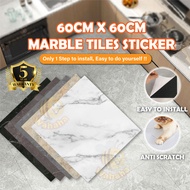 Wahaha 60X60CM Marble Tiles Self Adhesive PVC Floor Sticker Lantai Vinyl Flooring Mozek Lantai Lanta