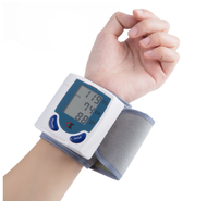 Original Portable Electronic Digital Automatic Wrist-Type Blood Pressure BP Monitor Device with Hear