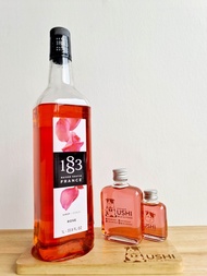 แบ่งขาย ไซรัปกลิ่นกุหลาบ Rose แบรนด์ 1883 Syrups made in France