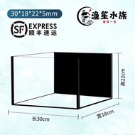 Akuarium ultra-jernih, akuarium ikan emas blackback vinil hitam, akuarium meja ultra-jernih, akuariu