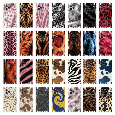 Oscar Wrap Decal Skin For Apple iPhone 17 16 15 14 IPhone13 Pro Max Color Rear Protective Sticker Fi