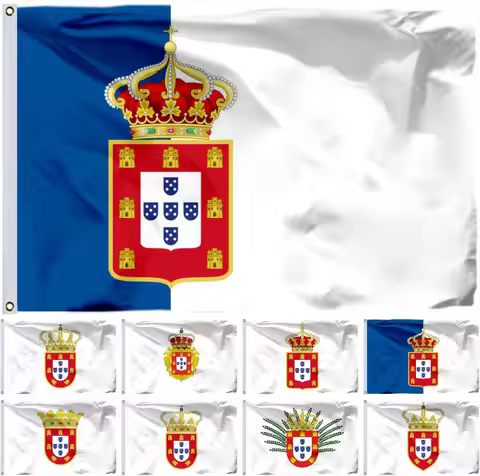 Portugal (1495-1830) History Flag Choice of Sizes:21X14CM/2X3ft/3X5ft/45X30CM/30X20CM Double Stitche