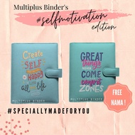 Binder A5 / B5 / A6 Quotes Custom self-movation Edition Free Add Name and Choose Color Inside