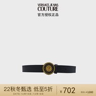 范思哲Versace Jeans Cotre皮带 男士腰带 黑色 90圣诞节礼物