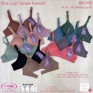 Bra Lidily H5 Cup A (34-40) Hook 2| Medium Foam Smooth Without Wire jyr