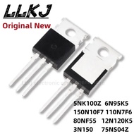 5PCS STP5NK100Z 6N95K5 150N10F7 110N7F6 80NF55 12N120K5 3N150 75NS04Z TO-220 Field Effect Transistor