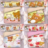 鬆弛熊 rilakkuma 床單套裝 床上用品 床單 床笠 枕套 melody 三眼仔 勞蘇 米奇 唐老鴨 米妮 小熊維尼 little twin stars piglet 大眼仔 lulu豬 大鼻鋼