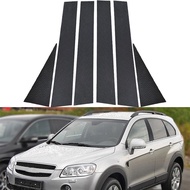 Polycarbonate 6Pcs Car Pillar Posts Stickers For Chevrolet Captiva 2007-2018 Door Window Trim BC Col