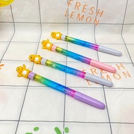 WHOLESALE 4 / 8 / 12 PCS cute pens unique gifts school stationery GEL PENS GLITTER DINO NAILONG PGK-