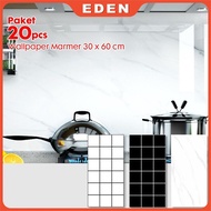 PACKAGE 20 SHEETS Marble Wall Paper 30 x 60 cm Marble Granite Vinyl/ Marble Cabinet Sticker/