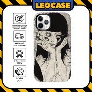 Leocase Tomie Kawakami Junji Ito horror manga premium silicone iPhone case for iPhone 15/14/13/12/11