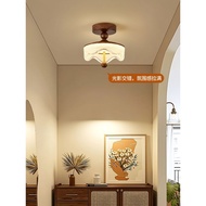 Aisle Ceiling Light Retro Medieval Style Glass Ceiling Light Aisle Light Corridor Light Shadow Atmos