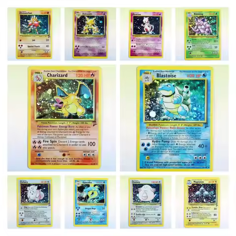 PKM Proxy 1996 1st Edition Basis Set 2 Foil Charizard blastoise mewtwo raichu Game Collection PTCG P