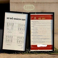 UV printed wooden rules for hotels, motels, hotels, homestays, villas - Lynhdecor with free design