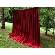 Kain Backdrop Pelamin Velvet Kain Velvet Plush baldu Meter Wedding Backdrop Curtain Velvet Stage