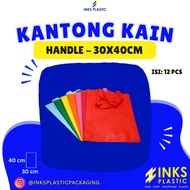 SPUNBOND BAG 30x40 CLOTH HANDLE BAG GOODIE BAG HAMPERS SOUVENIR SHOPPING BAG 30 x 40