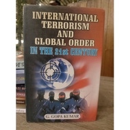 English International Terrorism And Global Order in The 21st Century G. Gopa Kumar