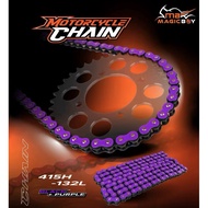 MAGIC BOY CHAIN ORING 415/132 PURPLE/BLACK GOLD