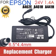 24V 1.4A 1.3A 1.37A A441H A291E AC Adapter for Epson Scanner Printer J143A 2480 3590 4490 V500 V550 