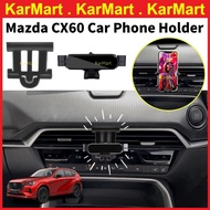Mazda CX-60 CX60 Car Phone Holder Mobile Gravity Air Vent Car Mount Phone Holder Glossy Black M4