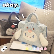 Cartoon Plush Laptop Bag 14 Inch Cinnamon Laptop Bag For Woman Cute Kromi Pouch Bag Handbag Laptop Bag 16 Inches Cute Tablet Bag For iPad Air 4 Pro 12.9 Inch Asus Acer Laptop Bag