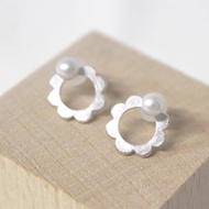 Akoya 珍珠花 petit pierce 銀色