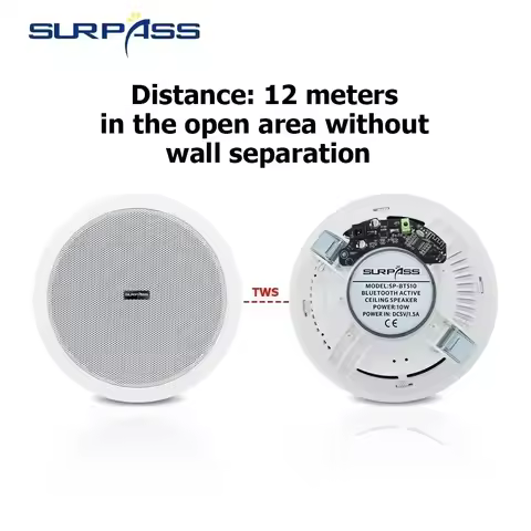 10W 6inch bluetooth ceiling speakers Home Audio System BT In Ceiling Speaker Built In Digital Class 