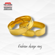 Youloong Cincin Fesyen Design EMAS916 Padu/ Fashion design solid ring 916GOLD