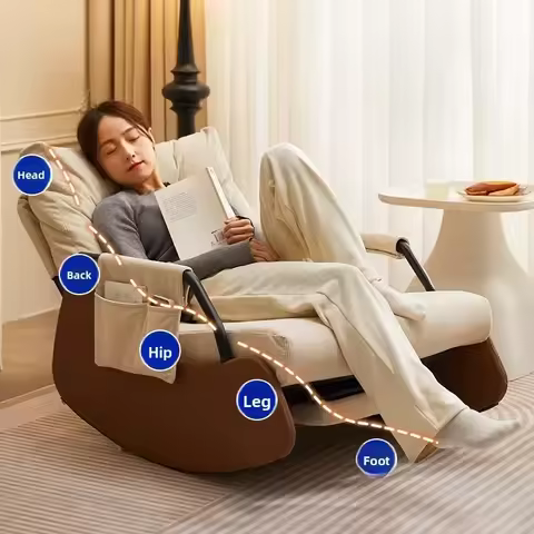 Multi-functional Rocking chair recliner lazy chair adults can sleep leisure lazy sofa rocking chair 